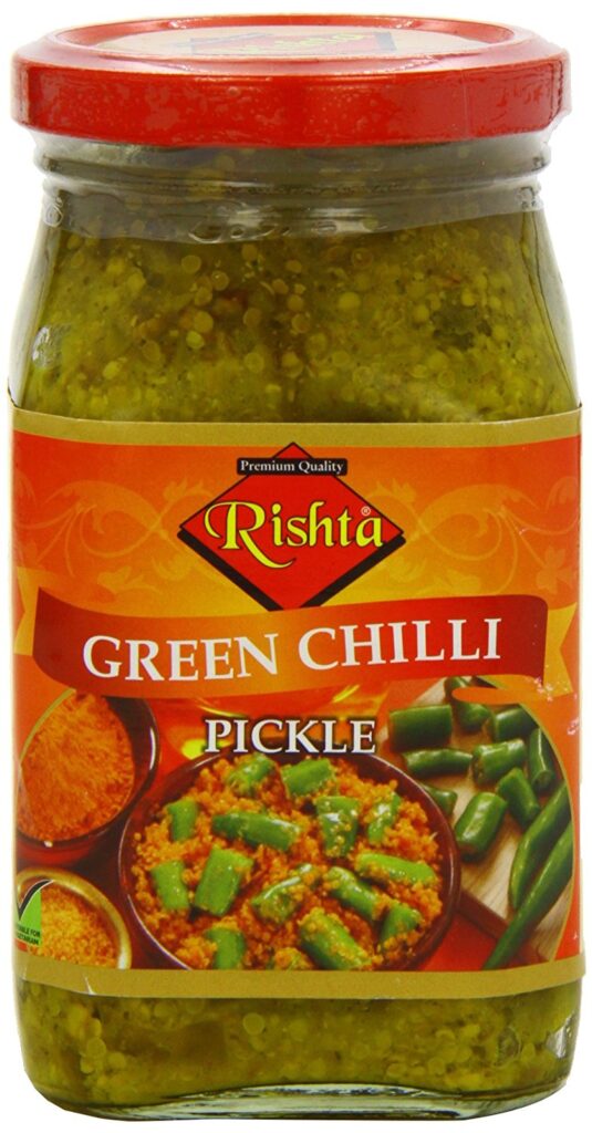 Rishta Green Chilli Pickle 400g Organic Food Supplier